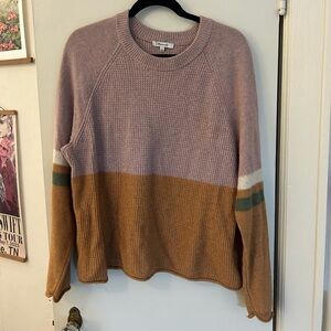 Madewell Color Black Waffle Sweater